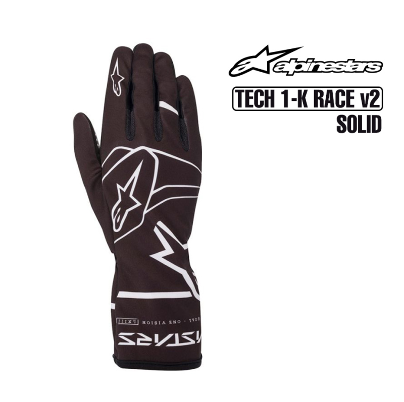 Alpinestars Kart Gloves - TECH 1-K RACE SOLID v2 | 