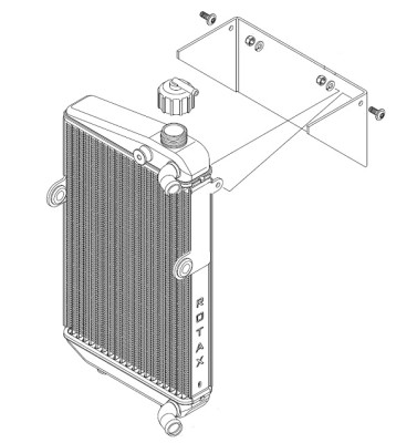 Radiator with Plastic Shield - DD2