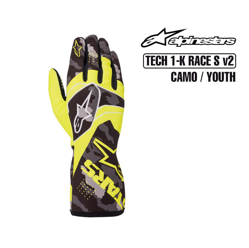 Alpinestars Kart Gloves - TECH 1-K RACE S CAMO v2 - YOUTH | 