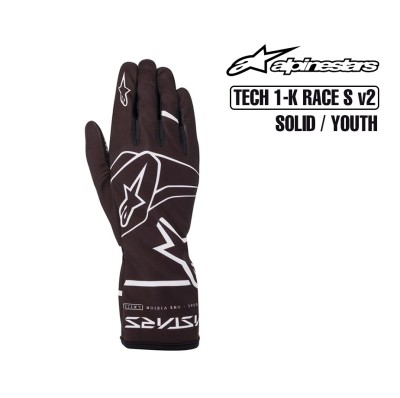 Alpinestars Kart Gloves - TECH 1-K RACE S SOLID v2 - YOUTH