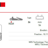 Technical info - FERODO Brake Pad Set - BIREL REAR | 