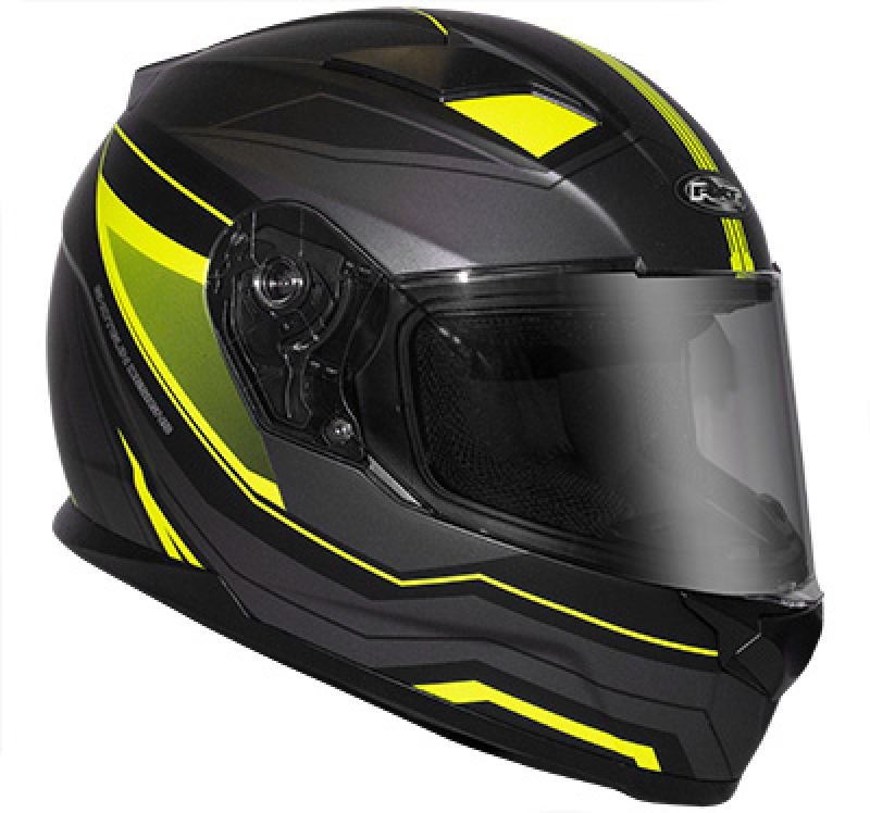 RXT Helmet - MISSILE - Full Face - Black/Yellow | 