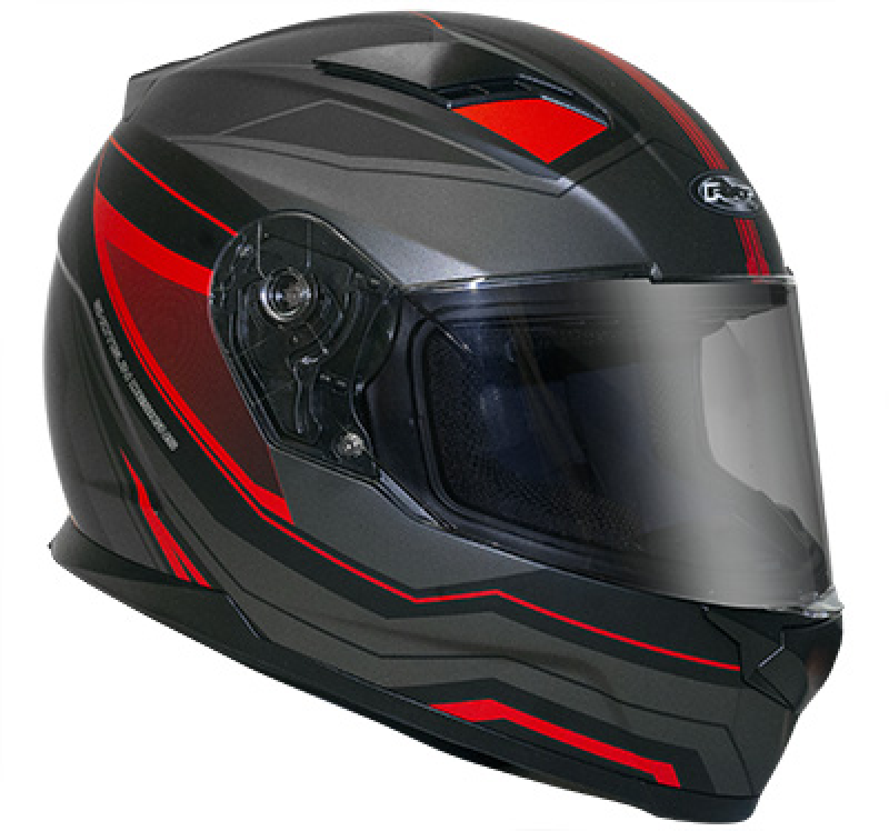 RXT Helmet - MISSILE - Full Face - Black/Red | 