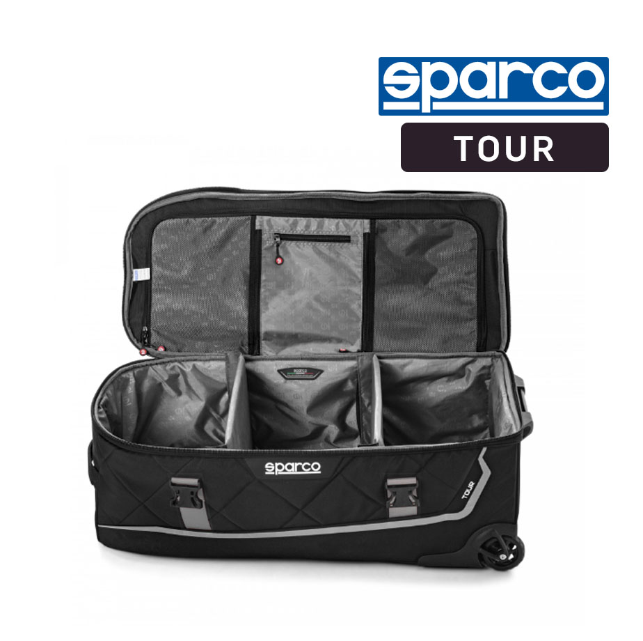 Sparco Tour Kit Bag Black and Silver 